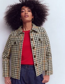 Boden Manteaux & Vestes-Imperméable Gloucester Vichy multi gris, marron