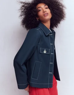 Boden Manteaux & Vestes-Imperméable Gloucester Bleu marine