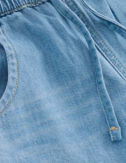 Boden Pantalons-Jean à cordon de serrage Denim délavage clair