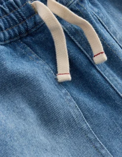 Boden Pantalons-Jean à genoux renforcés Bleu moyen délavé