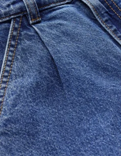 Boden Pantalons-Jean à plis Denim vintage moyen