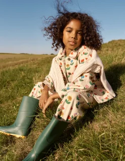 Boden Pantalons|Ensembles Assortis-Jean à plis Motif Sunflower Garden ivoire