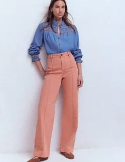 Boden Jeans|Pantalons-Jean colonne à nervures Rose amande