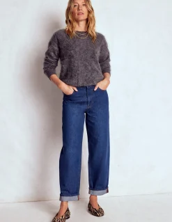 Boden Jeans|Pantalons-Jean décontracté taille mi-haute Indigo