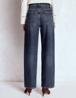 Boden Jeans|Pantalons-Jean décontracté taille mi-haute Brut Vintage