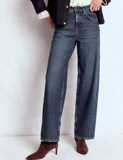 Boden Jeans|Pantalons-Jean décontracté taille mi-haute Brut Vintage