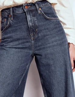 Boden Jeans|Pantalons-Jean décontracté taille mi-haute Brut Vintage