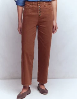 Boden Jeans|Pantalons-Jean droit à boutons apparents Cookie