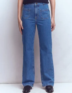 Boden Jeans|Pantalons-Jean droit à poches Vintage moyen