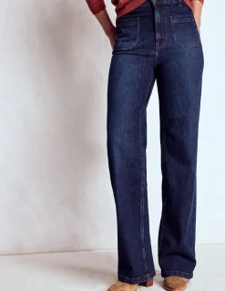 Boden Jeans|Pantalons-Jean droit à poches Brut Vintage