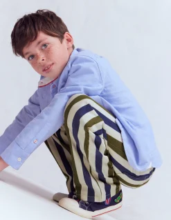 Boden Pantalons|Ensembles Assortis-Jean droit décontracté Bleu connecté et mousse hivernale