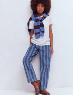 Boden Pantalons-Jean droit décontracté Rayé ombre