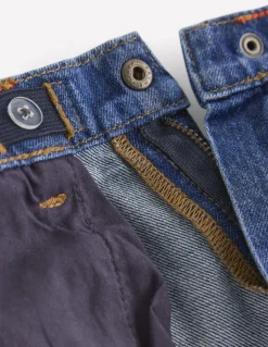 Boden Pantalons-Jean droit décontracté Rayé ombre