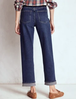 Boden Jeans|Pantalons-Jean droit taille à mi-haute Brut Vintage