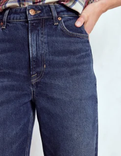 Boden Jeans|Pantalons-Jean droit taille à mi-haute Brut Vintage