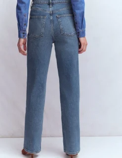 Boden Jeans|Pantalons-Jean droit taille haute Beatnik Red