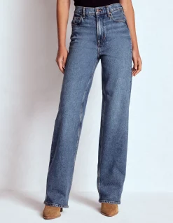 Boden Jeans|Pantalons-Jean droit taille haute Beatnik Red