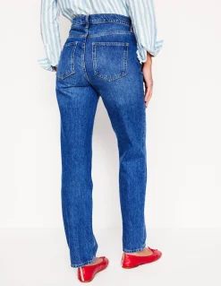 Boden Jeans|Pantalons-Jean droit taille haute Beatnik Red