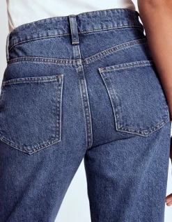 Boden Jeans|Pantalons-Jean droit taille haute Beatnik Red