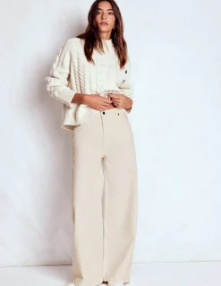 Boden Jeans|Pantalons-Jean large décontracté Écru