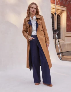 Boden Tenues De Travail|Jeans-Jean large taille haute Indigo Délavé