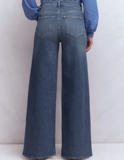 Boden Jeans|Pantalons-Jean large taille haute Beatnik Red