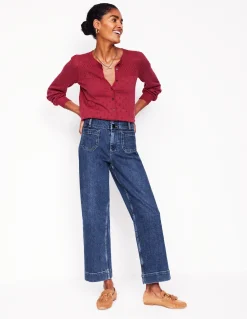 Boden Jeans|Pantalons-Jean Primrose à poches plaquées Beatnik Red