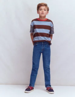 Boden Pantalons-Jean slim taillé pour l'aventure Denim vintage moyen