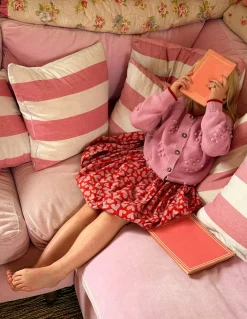 Boden Pulls & Gilets-Joli cardigan à pompons Rose formica