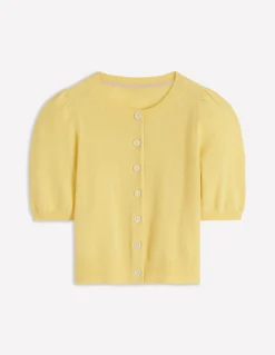 Boden Cachemire|Pulls & Gilets-Joli cardigan court Jaune grès
