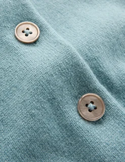 Boden Cachemire|Pulls & Gilets-Joli cardigan court Bleu brumeux