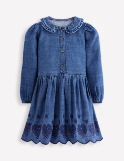 Boden Robes-Jolie robe-chemise Cœurs en broderie anglaise vintage moyen