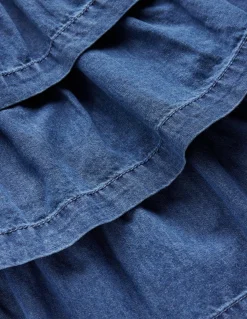 Boden Jupes & Jupes-Shorts-Jupe à volants Denim vintage moyen