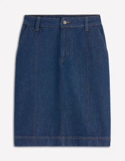 Boden Jupes-Jupe droite en jean Indigo