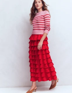 Boden Jupes-Jupe longue à volants Salsa