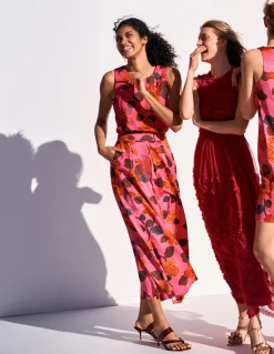 Boden Jupes|Ensembles Assortis-Jupe longue Verity Multi, motif Elaborate Blossom