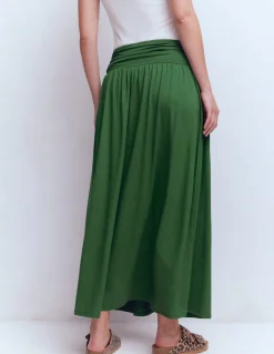 Boden Jupes-Jupe Rosaline en jersey Vert chasseur