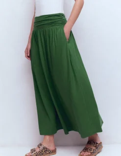 Boden Jupes-Jupe Rosaline en jersey Vert chasseur