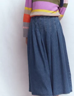 Boden Jupes-Jupe Valentina en jean Vintage moyen