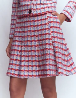 Boden Jupes|Ensembles Assortis-Jupe virevoltante texturée Texturé rose