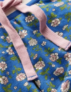 Boden Jupes & Jupes-Shorts-Jupe-short plissée en jersey Motif Garden Flower bleu geai