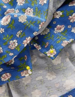 Boden Jupes & Jupes-Shorts-Jupe-short plissée en jersey Motif Garden Flower bleu geai