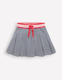 Boden Jupes & Jupes-Shorts-Jupe-short plissée en jersey Bleu Marine