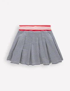 Boden Jupes & Jupes-Shorts-Jupe-short plissée en jersey Bleu Marine