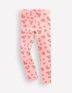 Boden Leggings|Pantalons-Legging côtelé Pâquerette rose craie