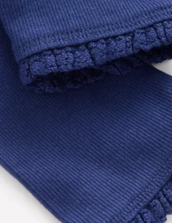 Boden Leggings|Pantalons-Legging côtelé Bleu tribord