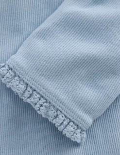 Boden Leggings|Pantalons-Legging côtelé Bleu glacier