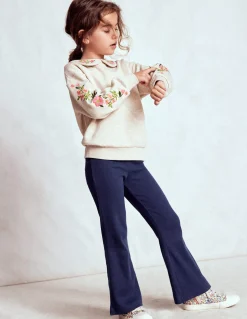 Boden Leggings|Pantalons-Legging côtelé évasé Bleu marine universitaire