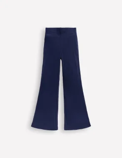 Boden Leggings|Pantalons-Legging côtelé évasé Bleu marine universitaire