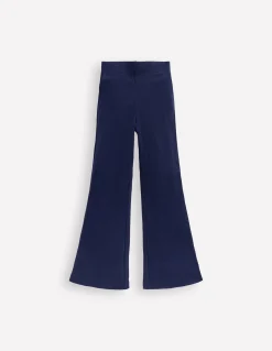 Boden Leggings|Pantalons-Legging côtelé évasé Bleu marine universitaire